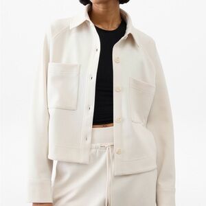 Athleta Off-White Casual Shirt/Shacket